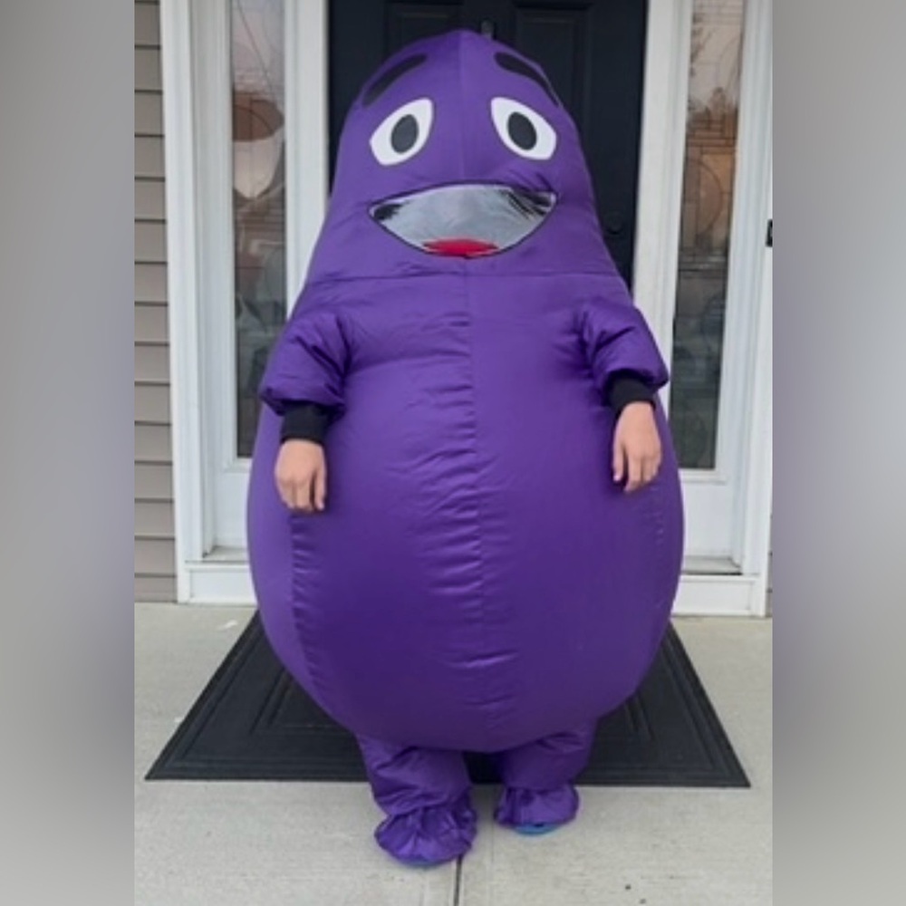 Grimace Inflatable Kids Costume - Fun Character Outfit